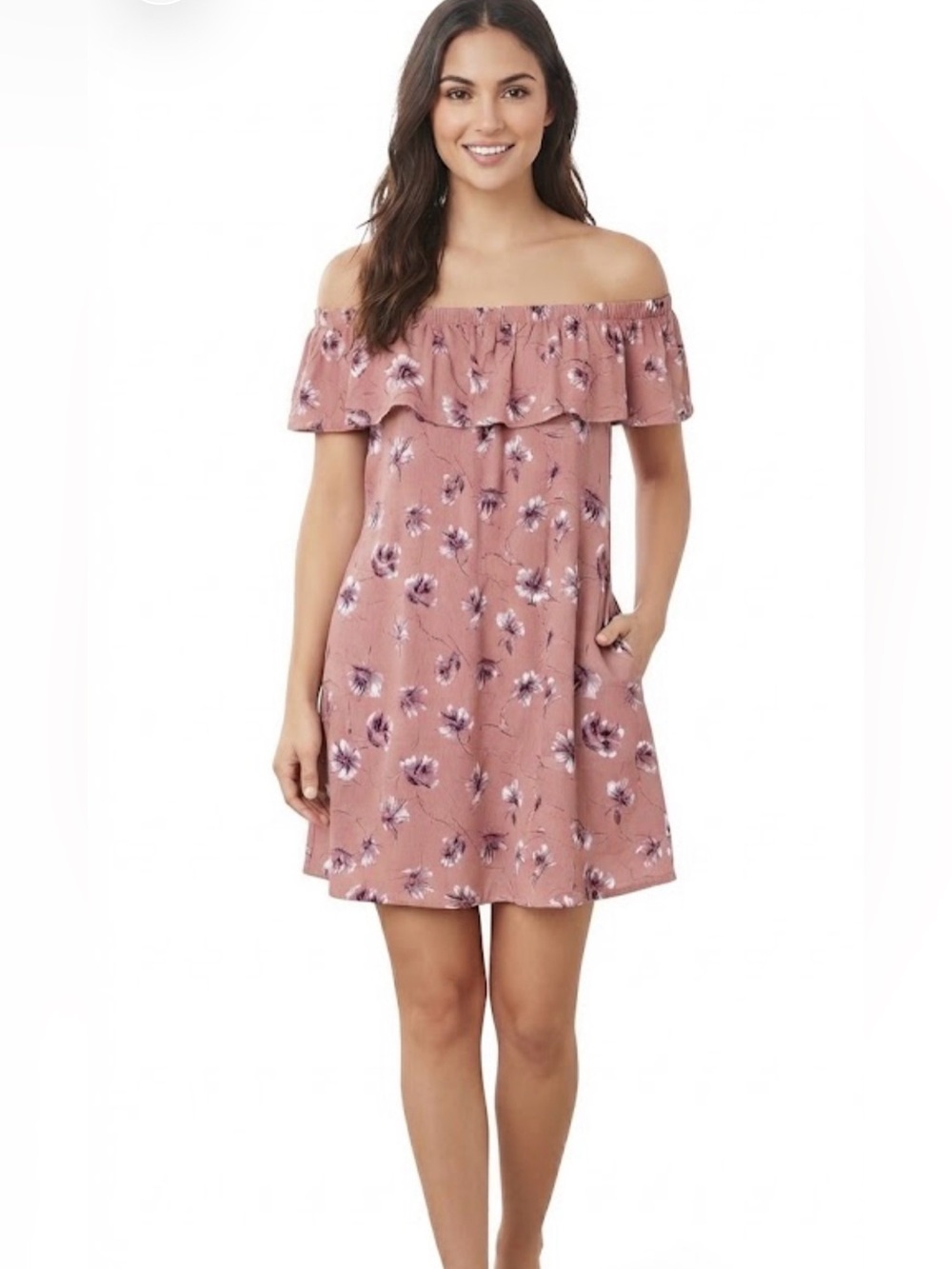 Floral Off the Shoulder Dress